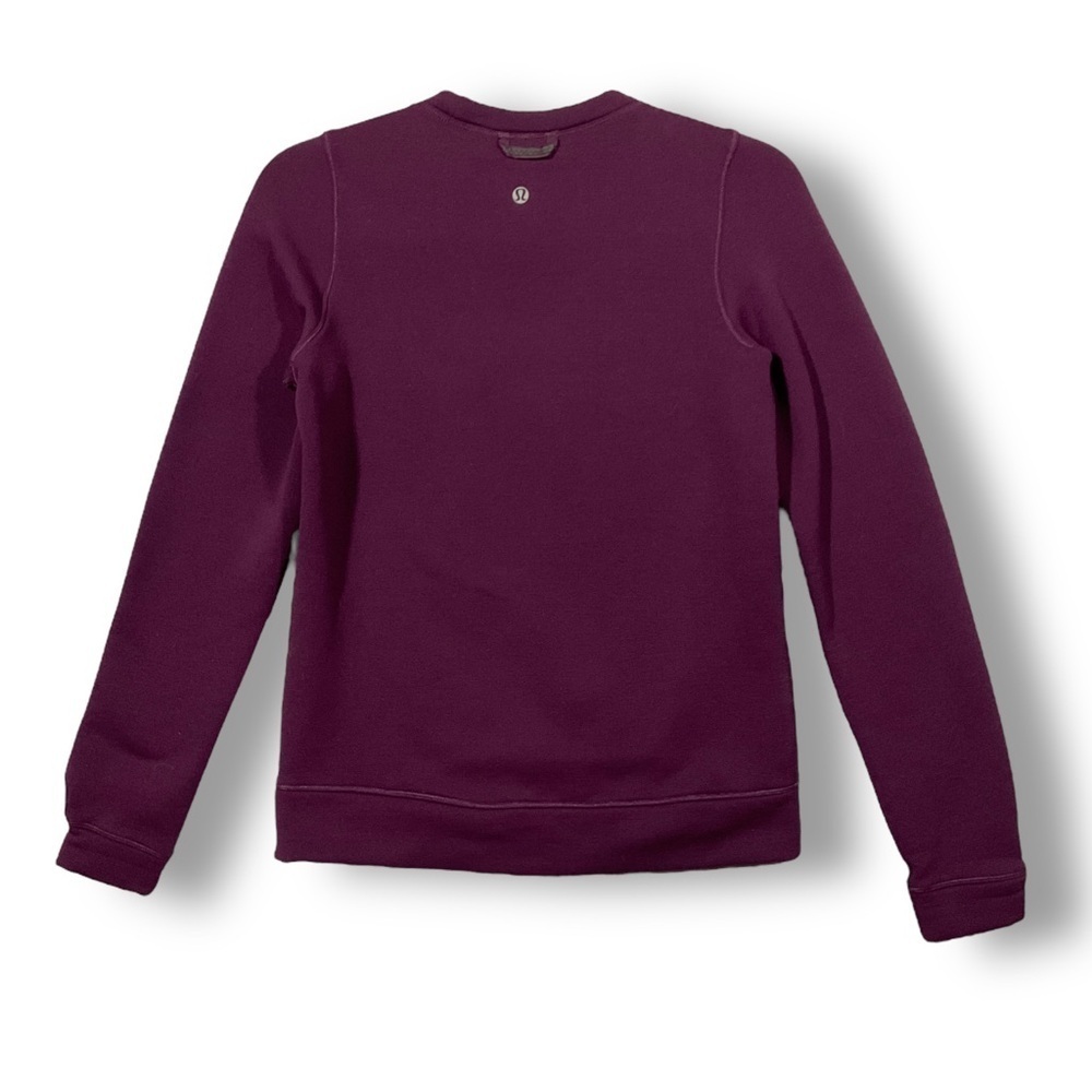 Lululemon Keep It Cozy Sweatshirt Sz 2 Crew Neck Fleece Purple Plum Athleisure - Picture 7 of 11